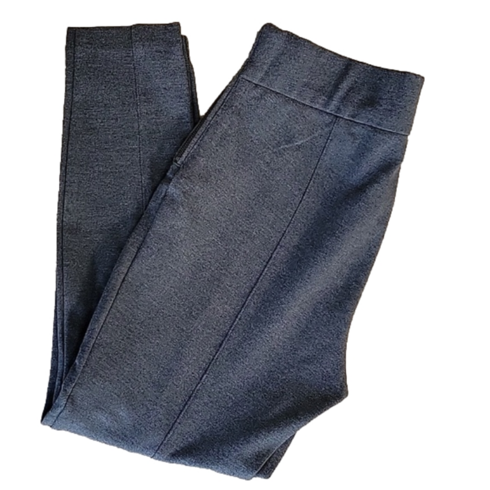 Charcoal Heathered Gray GAP Side-Zip Leggings Size Large EUC